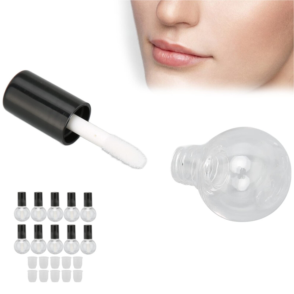 10Pcs 5ml Refillable Empty Lip Gloss Tubes Set, LeakResistant and Washable DIY Lip Glaze Containers