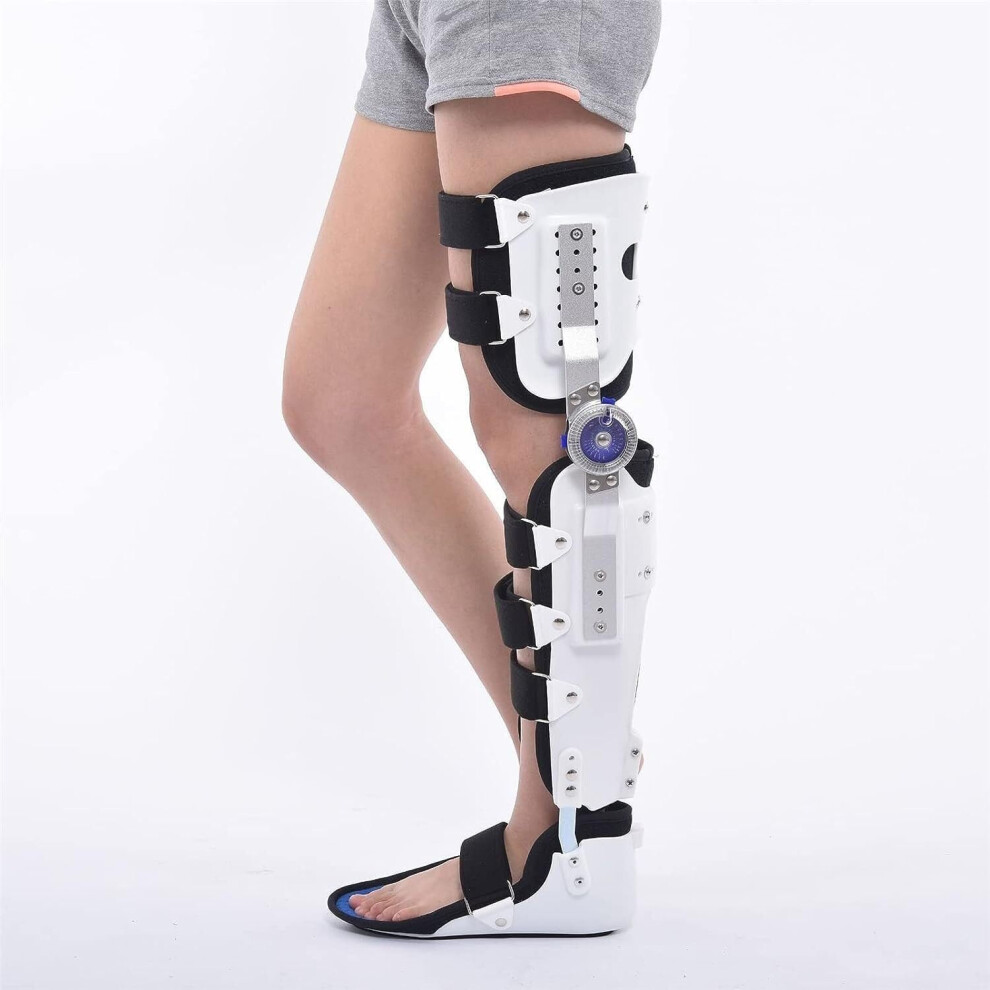 Fixed Size Hip Knee Ankle Foot Orthosis Adjustable Brace for Lower Limb Support and Injury Recovery