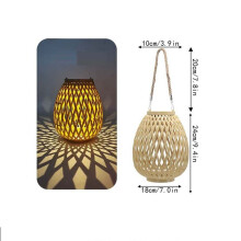 Woven Lamp Shades Sunshade Hanging Lamp Wicker Woven Pendant Lamp Shades Pendant Lamp,Lower Width Warm Lamp