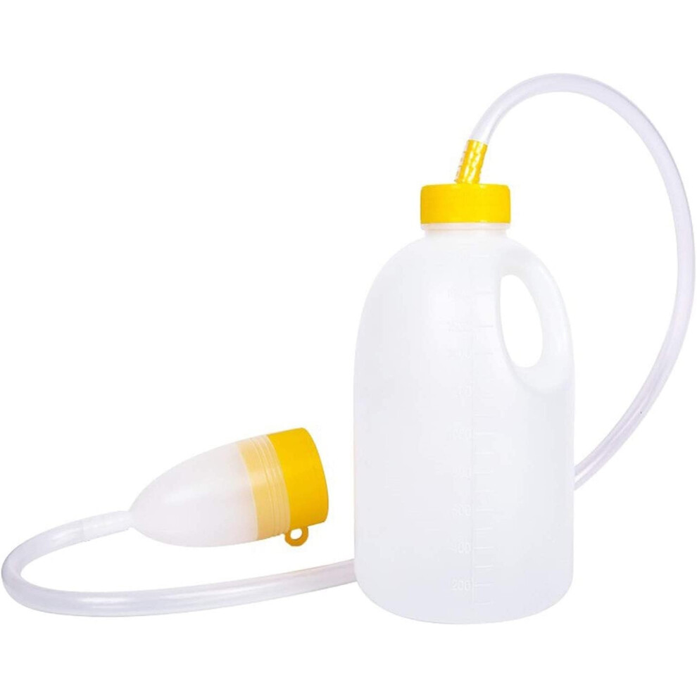 Male Urinal Bottle 1700Ml Large Capacity Leakresistant Lid With Tube Travel Reusable Urine Collector For Men 9351714867726