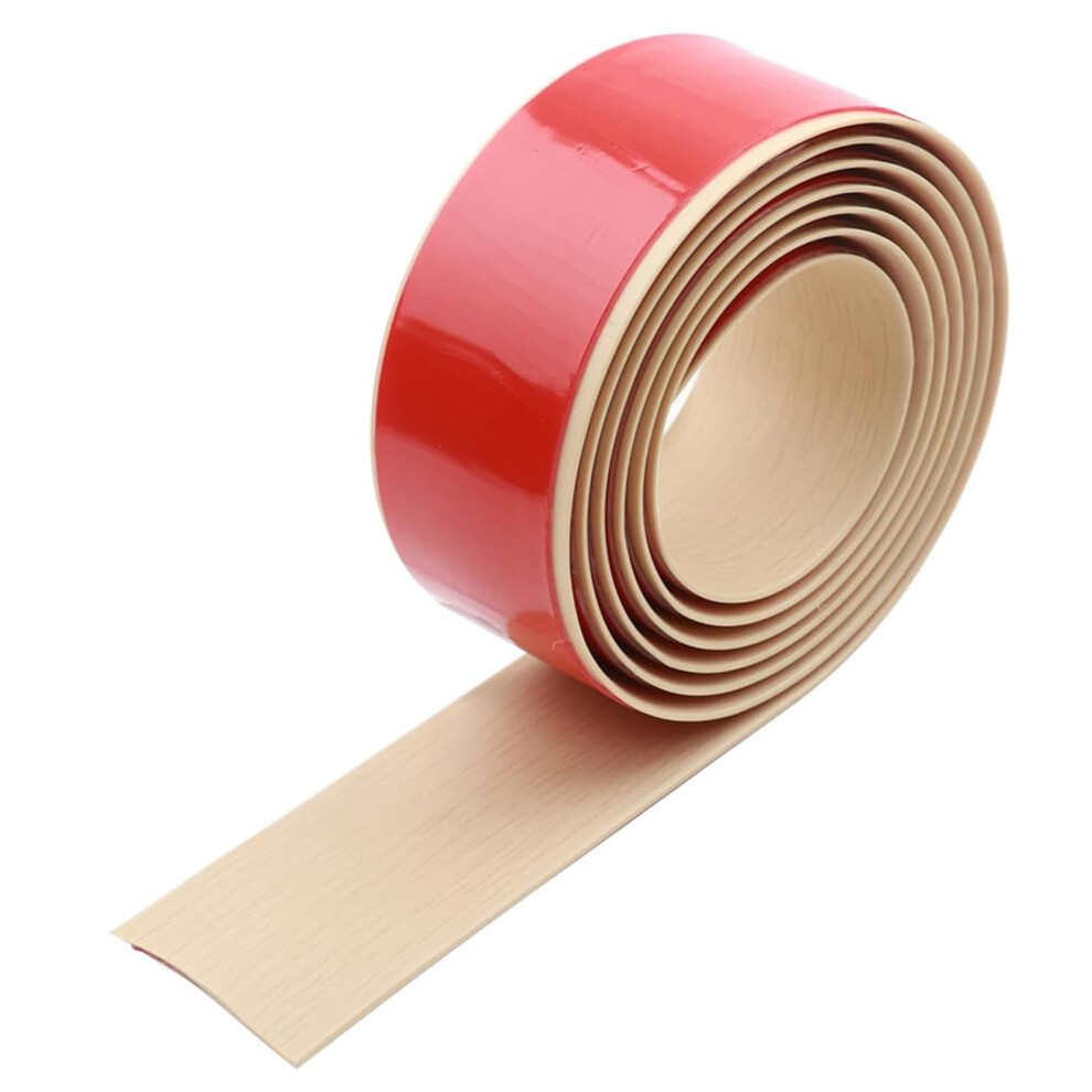Floor Transition Strip For Laminate To Tile, PeelâAndâStick Flexible Door Threshold Strip, Maple Wood Grain 5M 9351714463898