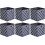 27cm Foldable Fabric Cube Storage Boxes Pack of 6 1