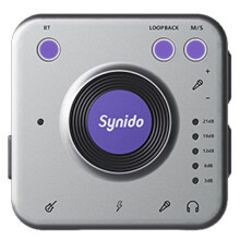 Synido Live Dock A20 Audio Adapter with USB-C Music Recording Portable Audio Interface for  Android Phones PC Computer