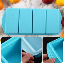 Silicone Freezer Tray with Lid-Silicone Freezer Food Molds Ice Tray,Freezer Container,Freeze & Store Soup 2pcs