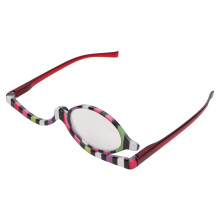 Magnifying Makeup Glasses with Rotatable FlipUp Lenses, Colorful +4.00 Cosmetic Glasses for Travel