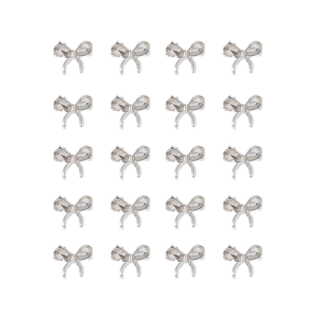 3D Butterfly Nail Charms 20pcs FadeResistant Shiny Finish Alloy Nail Art Decorations Set for DIY Manicure