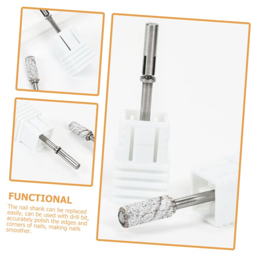 Nail Drill Bits 3.1mm Manicure Drill Shank Easy Replacement for Home and Salon Use 2