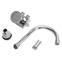 Rubinetto per lavabo con pedale in acciaio inox