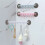 Strong Adhesive Hooks 6 Rows for Hanging in Kitchen and Bathroom Corners Traceless Hooks White & 3