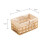 Wicker Storage Basket Hand-Woven Paper Rope Decorative Rectangular Wicker Basket  Storage Box C 3