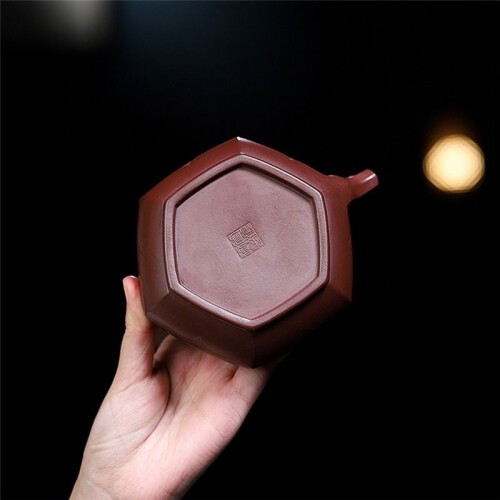 High Quality Hexagonal Loop-Handled Teapot Ceramics Handmade Clay Tea Set Coffee Maker 1
