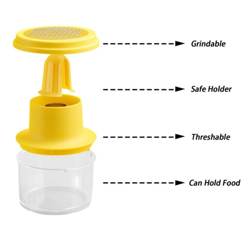 Corn Cob Stripper, Corn Peeler From Corn  the Cob, Quick Corn KernelCutter Tool, with Bowl & Safety Handle 2