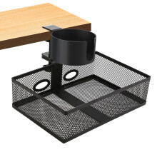 Metallbordorganiseringsbrett med 360 rotasjon og C-klips