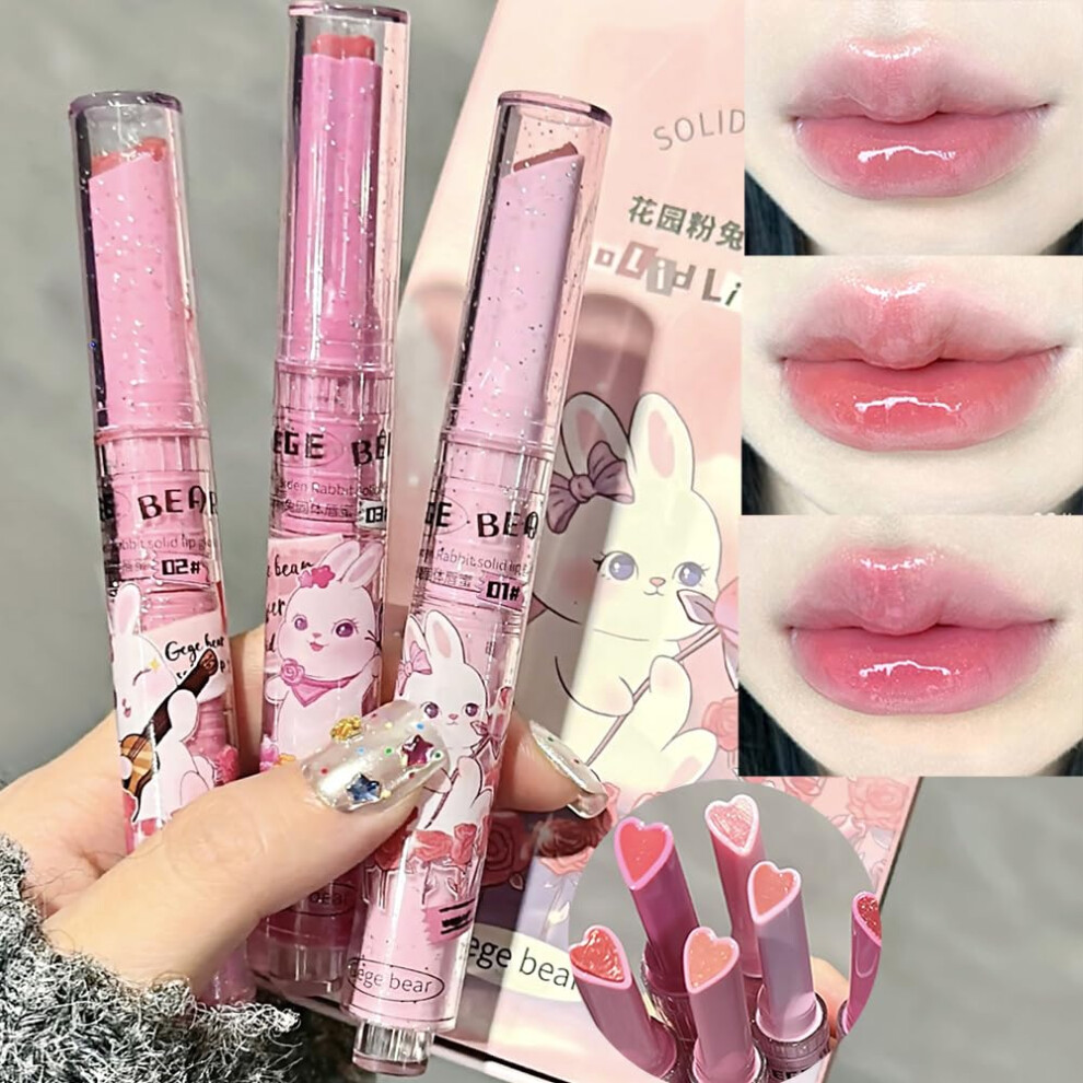 Hydrating Lipstick Set with HeartShaped Design, Glossy Mirror Finish and LongLasting Moisture for Girls