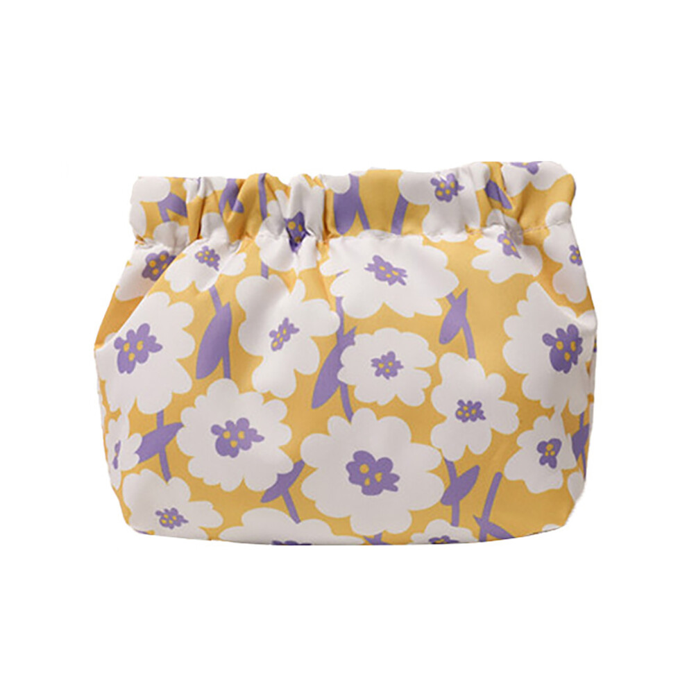 Waterproof Shrapnel Print Makeup Bag Compact Cosmetic Storage Bag Grey