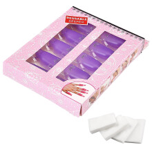 Nail Polish Remover Clips Kit with 540 Cotton Pads, Fast Gel Removal Reusable AntiSlip Design