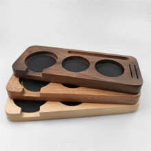 51 mm Wooden Coffee Tamper Station Stand Coffee Portafilter Holder Presser Stand Espresso Distribution Lever Holder,A