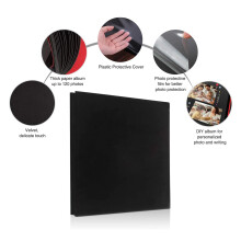 ÁLbum de Fotos ÁLbum de Recortes Cubierta de Terciopelo PáGinas Gruesas con PelíCula Protectora Guarde ImáGenes de Forma Permanente, Libro de