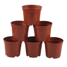 200 Stück 8.5cm Runde Kunststoff Pflanzen TöPfe Kleine Blumen TöPfe für Baumschulen Kleine Topf Pflanzen