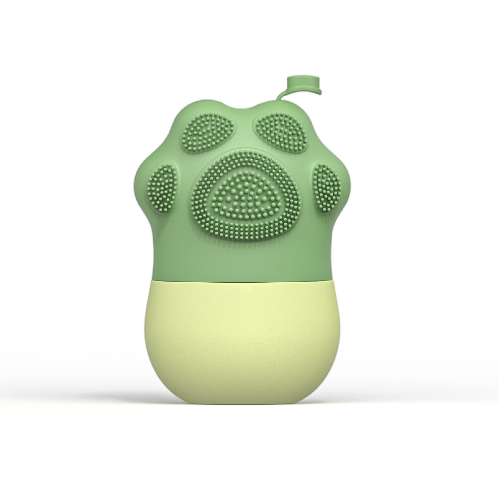 Green Ice Face Roller Cat Paw Shape Reusable Silicone Mold For Puffiness Wrinkles Pore Tightening