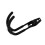 2 Wall-Mounted Composite Pulley with Wall-Mounted Bow Frames Storage and Display Equipment Metal Hooks Black 1