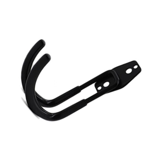 2 Wall-Mounted Composite Pulley with Wall-Mounted Bow Frames Storage and Display Equipment Metal Hooks Black