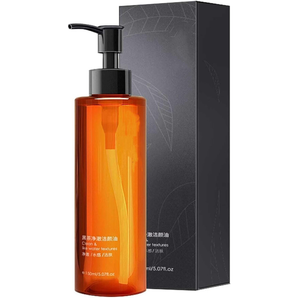 Black Tea Makeup Remover Oil, Deep Cleansing Oil For Face And Eyes, Gentle Nongreasy 3In1 Formula