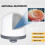 4Pack Replacement Ceramic Dome Water Filter 0.2 to 0.5micron for Countertop Portable Water Purification System 4