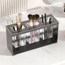 Support de Rangement Multifonctionnel pour Baguettes et Cuillères, Égouttoir Automatique pour Couverts, Outil de Rangement de Cuisine, Gris