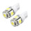 28X White LED Car Interior Inside Light Dome Trunk Map License Plate Lamp Bulbs 3