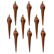 Paquet de 9 chevilles en alliage pour cribbage, marron, argenté et doré, dimensions 4x5cm