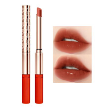 Matte Liquid Lipstick with Moisturizing Gloss, Dual Ended 16HR Long Lasting SmudgeResistant Color