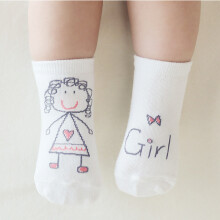 (Pink, 2-4Y) Chaussettes de dessin animé douces et antidérapantes pour garçons et filles, motif cœur et étoile ludique, chaussettes