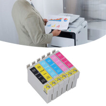 6-Color Ink Cartridge Set for Photos & Documents BK, C, M, Y, LC, LM