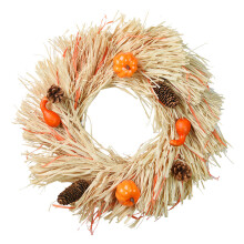 Autumn Wreath with Pumpkins and Pine Cones50cm