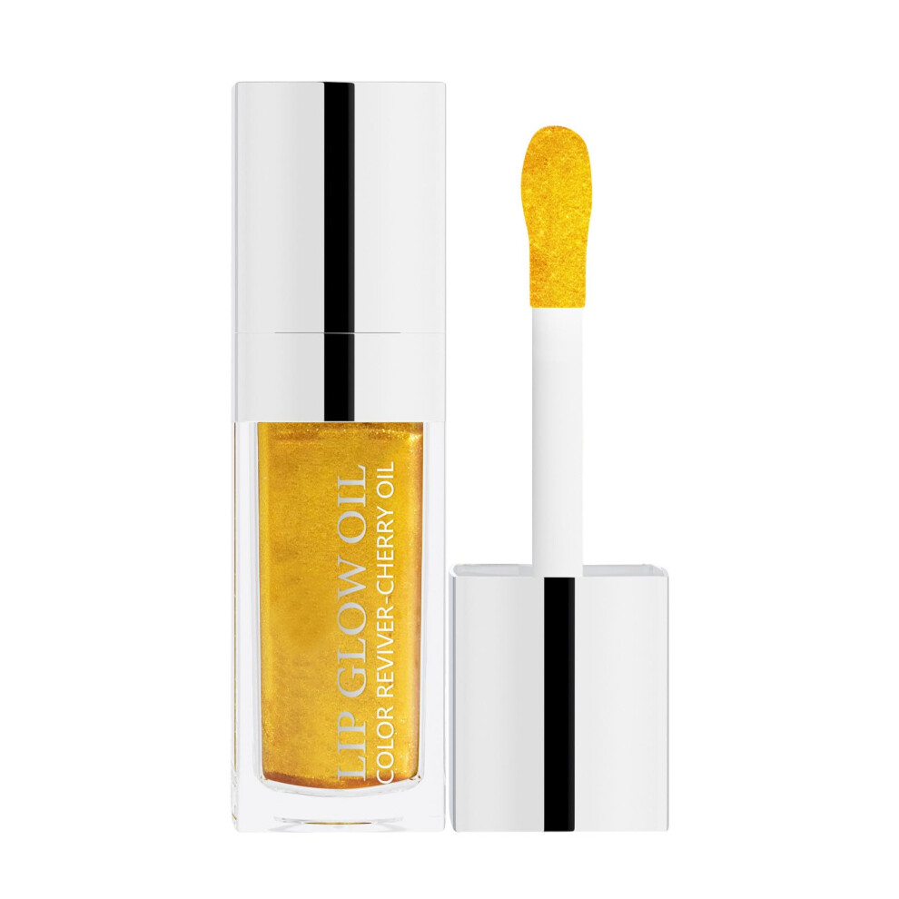 Yellow Hydrating Lip Plumper Oil 8Ml Long Lasting Lip Glow With Instant Glossy Finish