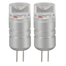 G4LED-kornpære 1W 3000K keramisk 2-pakning