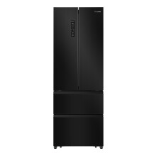 Hisense PureFlat American Fridge Freezer - Black - E Rated