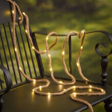 Hemp Rope LED String Light5m100Warm Yellow Lights