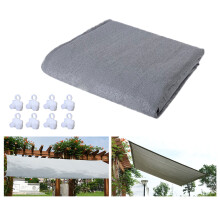 Plasă de umbrire HDPE 2x2m gri pentru grădină, protecție solară
