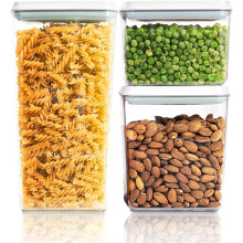 Food Storage Containers, Leakproof Pantry Food Storage Containers, Kitchen Storage Containers with Lids Airtight