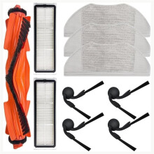 10PCS Replacement Parts Main Side Brush Hepa Filters Mop Cloth for Robot Vacuum S40/OV81 Vacuum Cleaner Parts