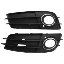 1Pair Front Bumper Fog Light Grille Grill Cover Replacement 8K0807681C 8K0807682C for A4 S- S4 2008-2012