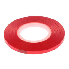 1 Rolo de Fita Cassete Vermelha para Emenda, Fita Líder para Gravador, Base de Substituição de Fita, Fita Especial para Reparo de Fitas Cassete de