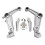 Motorcycle Driver Footpegs Footrests Bracket for  RS660  660 2021-2025 1