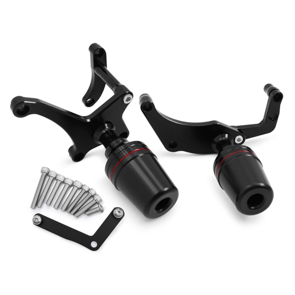 Motorcycle Falling Protection Engine Frame Slider Anti Crash Pad Fairing Guard For Panigale V4 V4s V4 2025 2026 Black 4712472336506