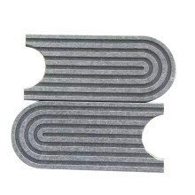45x10 Kitchen Sink Water Absorbent Stone Sink Tray Fast Drying Sink Faucet Diatomite Mats for Bathroom Counter Gray
