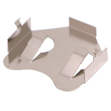 Poding CR2032 Coin Cell Retainer, Nickel-Plated Phosphor Bronze Battery Holder 100PCS