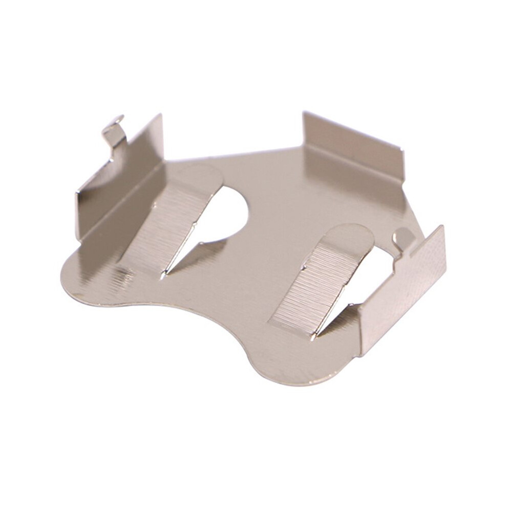Poding Cr2032 Coin Cell Retainer, Nickel-Plated Phosphor Bronze Battery Holder 100Pcs 6034002920015