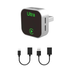 Adaptador USB K15 2 en 1 para Carplay, Android Auto, con Cable y Plug &  Inalámbrico A